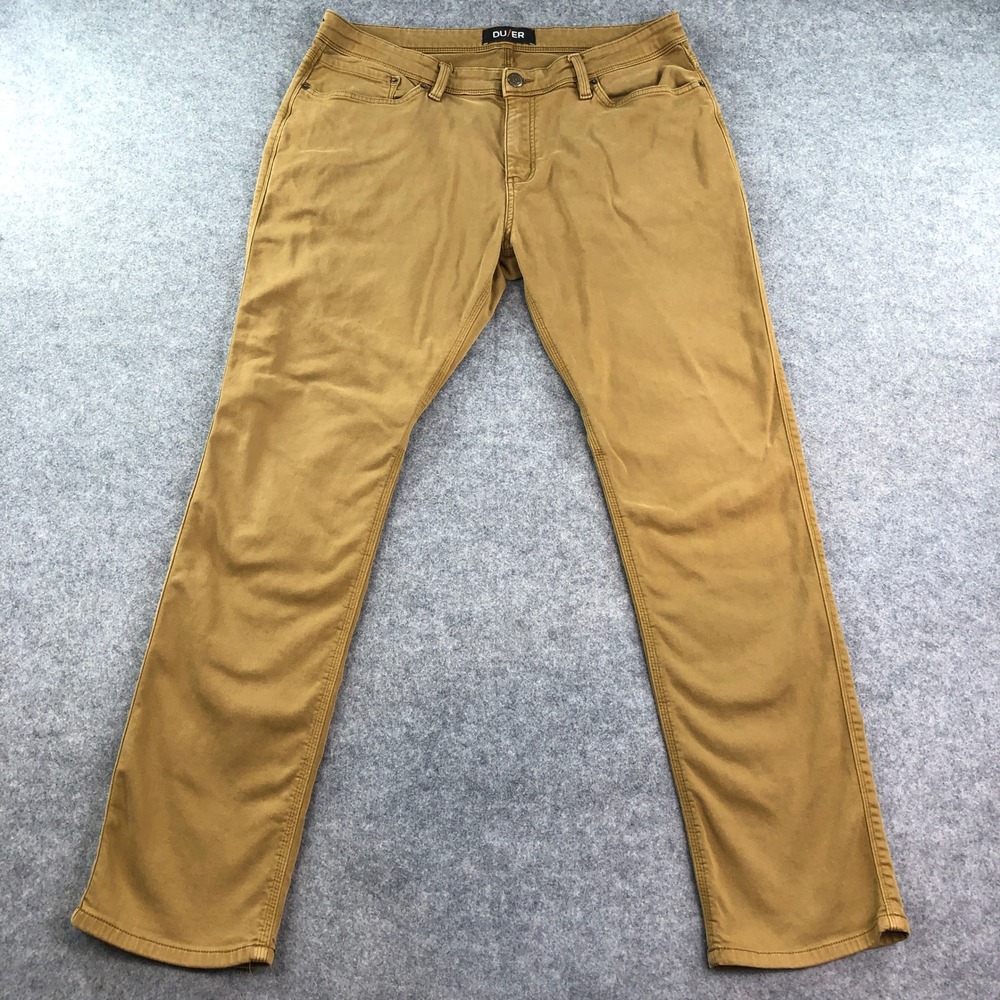 DU/ER N2X Relaxed Taper Mens 32x32 Brown Pants